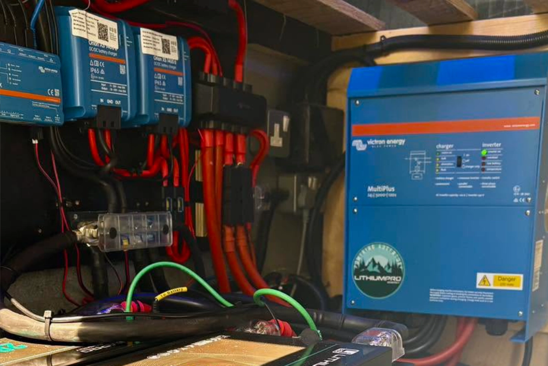 Custom marine distribution panel installation